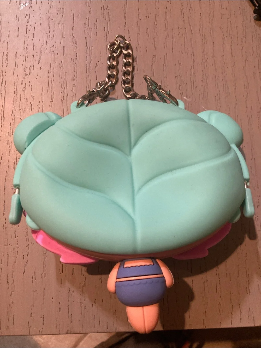 Kids Doll Keychain Bag Charm in Mint Green & Pink